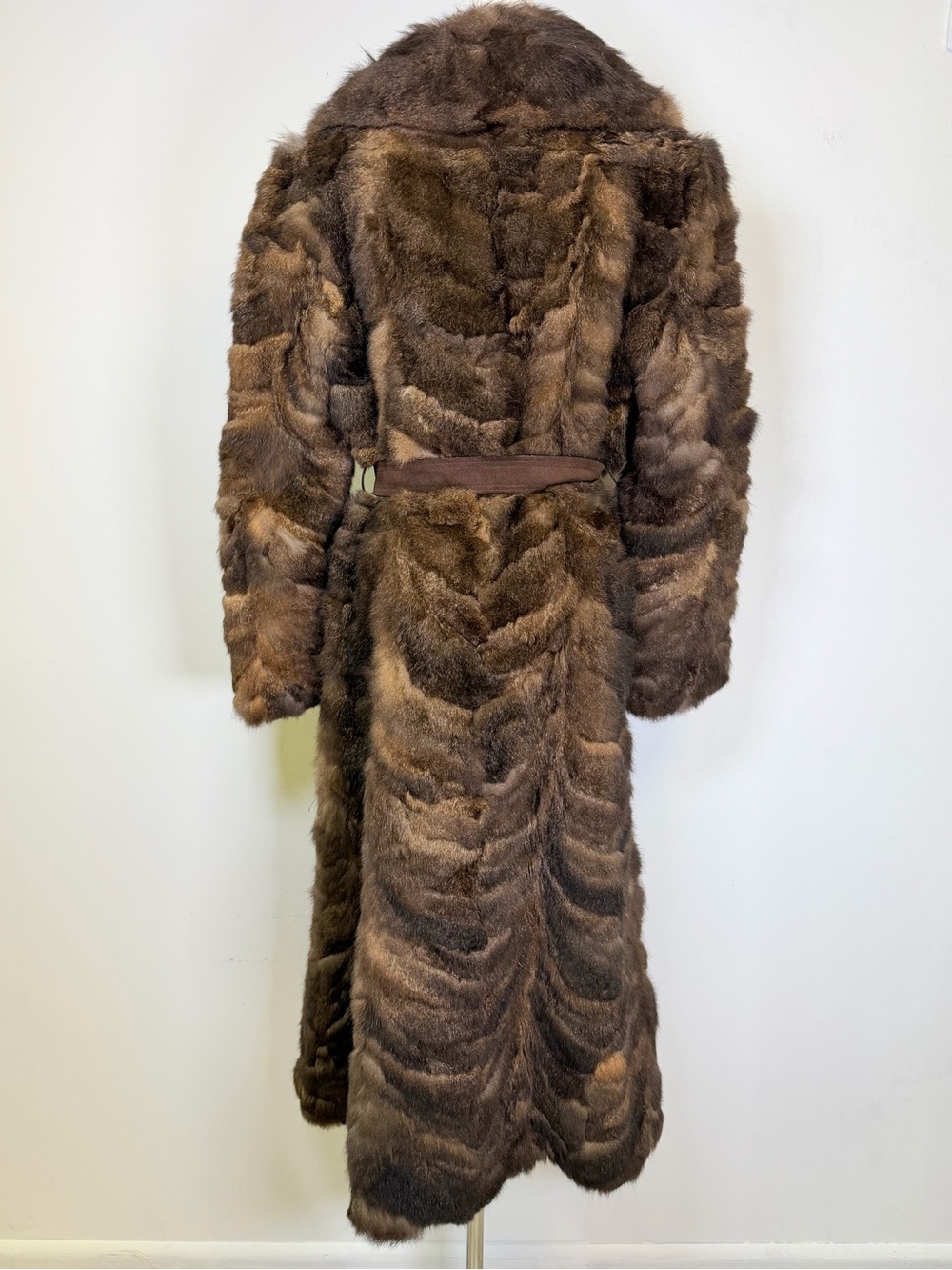 Vintage 1970’s Full-Length Beaver Fur Coat Women’s Size 8/10 - Picture 6 of 14